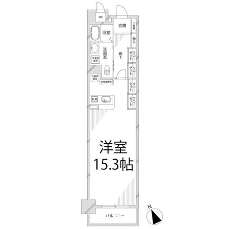 キャッスルコート西新町の物件間取画像